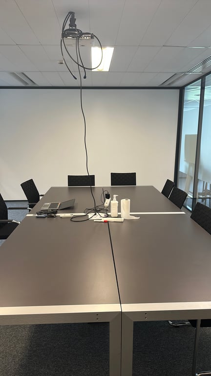 Table de réunion 330x90 Bois et métal - ambiance
