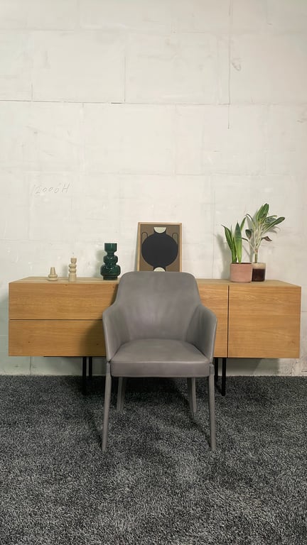 Fauteuil Molteni & C Chelsea Gris - face