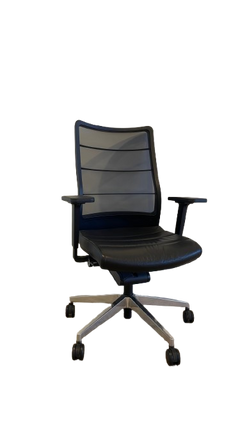 Fauteuil de bureau Interstuhl - Airpad en cuir / métal