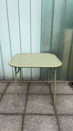 Table rectangulaire 84x84 Petite Friture Week-End Vert - face