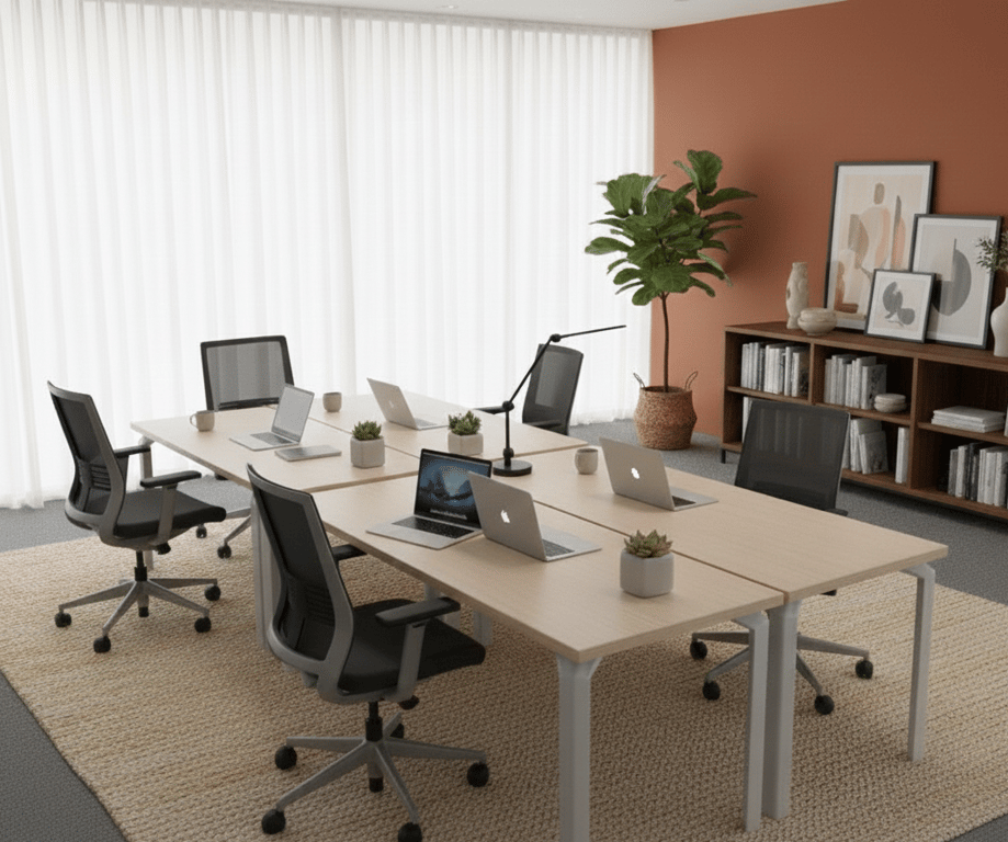 Bureau droit 160x80 - 3-4