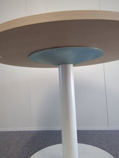 Table polyvalente ronde 100cm en métal et mélaminé