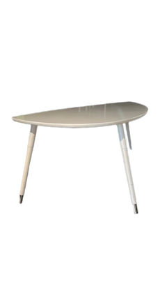 Table basse blanc mélaminé 107x53 - 3-4