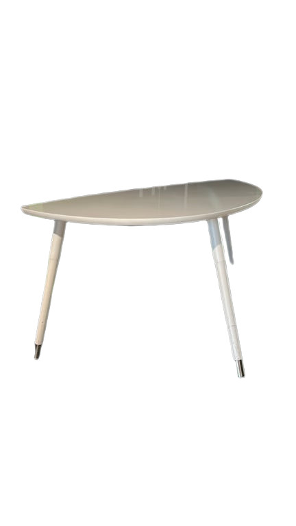 Table basse blanc mélaminé 107x53