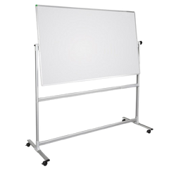 Tableau blanc sur pied avec roulettes