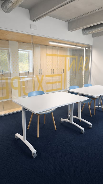 Table rectangulaire 120x80 Blanc avec roulettes