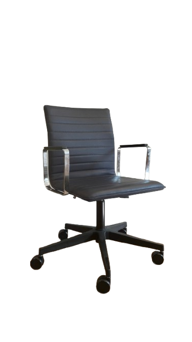 Fauteuil de bureau noir cuir
