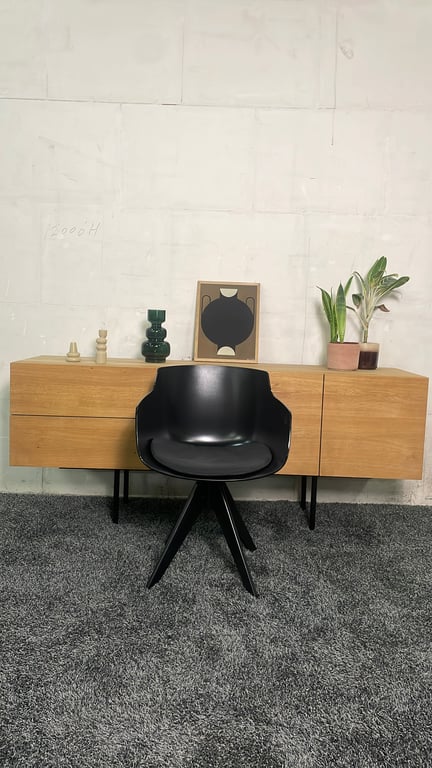 Chaise de réunion MDF Flow Slim - face
