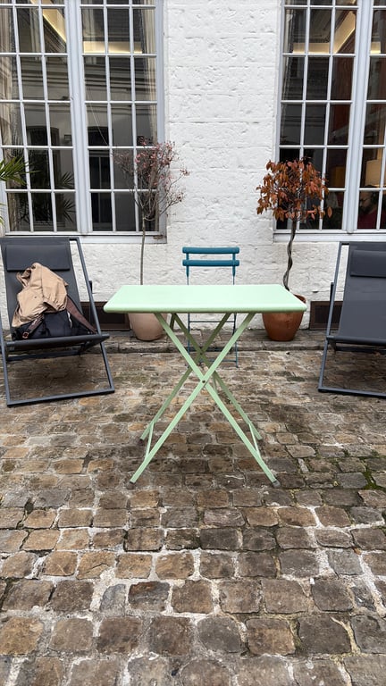 Table d'extérieur rectangulaire rabattable - 3-4