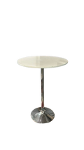 Mange-debout ronde 76x76 Plastique blanc