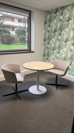 Table de réunion ronde 80x80 Steelcase - 3-4