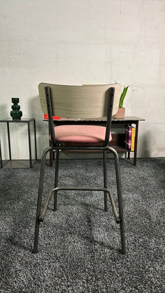 Chaise de bar Les Gambettes Suzie Rose - arriere