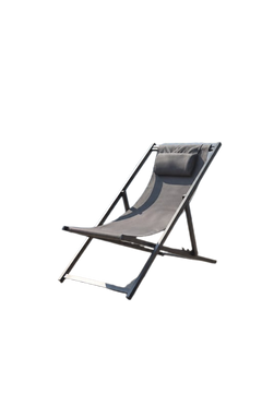 Chaise longue d'extérieur Maison du Monde Tevata Gris clair