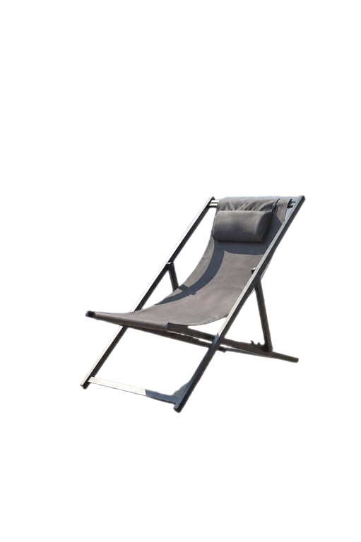 Chaise longue d'extérieur Maison du Monde Tevata Gris clair