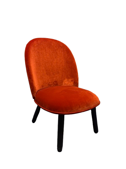 Fauteuil en Tissu avec Pieds en Mélaminé