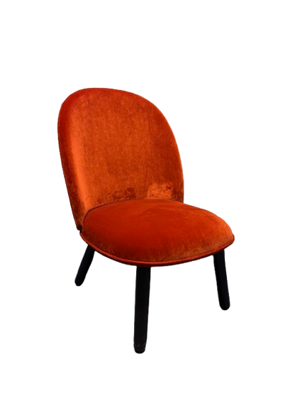 Fauteuil en Tissu avec Pieds en Mélaminé