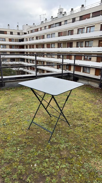 Table d'extérieur 70x70 Métal gris