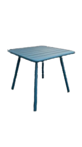 Table d'extérieur rectangulaire en métal