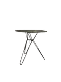 Table d'extérieur ronde 73x73 Métal Noir