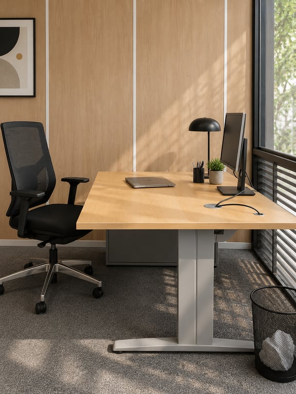 Bureau droit 160x80 - obturateur