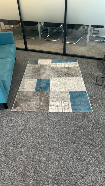 Tapis en tissu multicolore - face