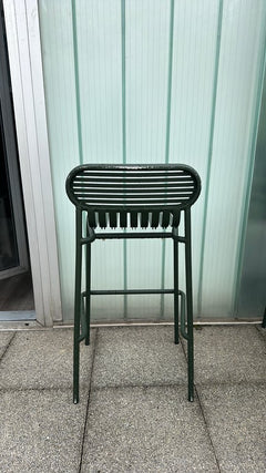 Petite Friture - Chaise/tabouret haut en métal, couleur Green House - ambiance