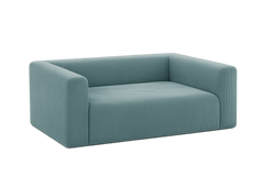 Canapé Rectangulaire avec Accoudoirs en Velours