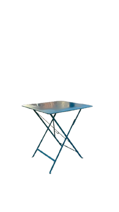 Table d'extérieur rectangulaire 70x70 Métal Havelock Blue