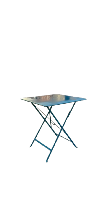Table d'extérieur rectangulaire 70x70 Métal Havelock Blue