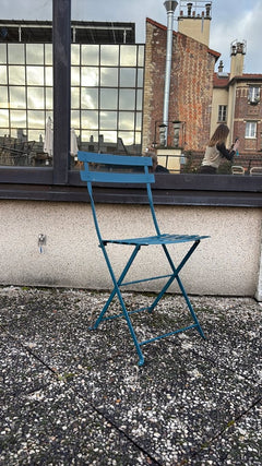 Chaise pliante extérieur bleu - 3-4