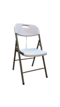 Chaise pliante d'extérieur blanche