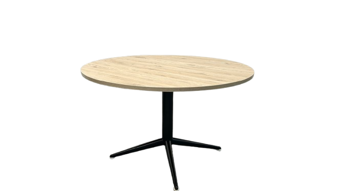 Table de réunion ronde 120x120 Chêne clair