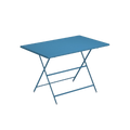 Table d'extérieur rectangulaire rabattable en métal