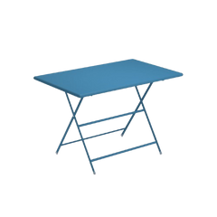 Table d'extérieur rectangulaire rabattable en métal - 3-4