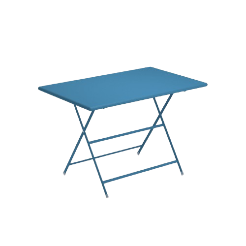 Table d'extérieur rectangulaire rabattable en métal