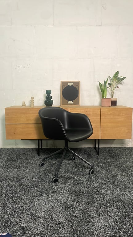Chaise de réunion Muuto Fiber Armchair - 3-4