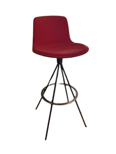 Tabouret haut rouge