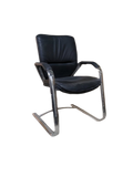 Chaise de réunion Eurosit cuir noir