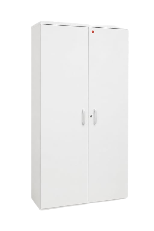 Bibliothèque avec portes battantes