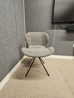 Chaise de réunion Zuiver OMG Gris - face