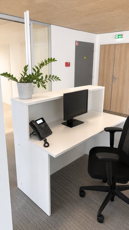 Bureau de direction 120x70 Blanc