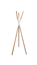 Porte-manteau bois et métal blanc Zuiver Pinnacle