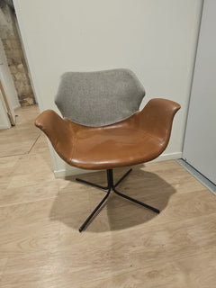 Chaise de réunion Zuiver en cuir et tissu