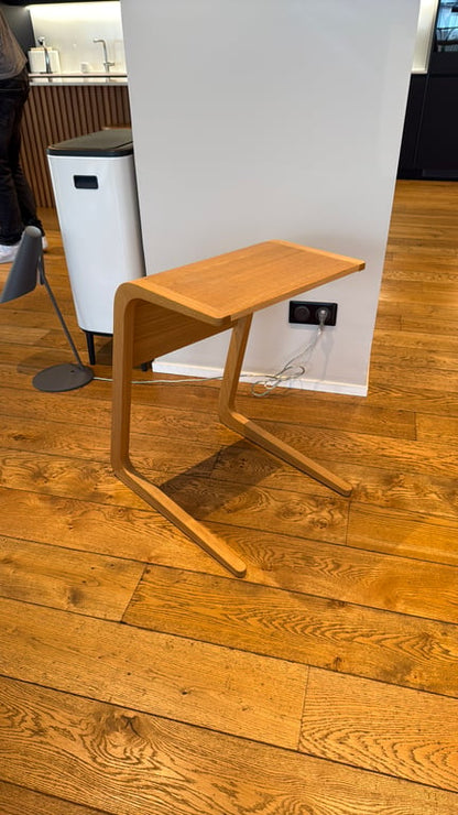 Table basse rectangulaire en bois crème