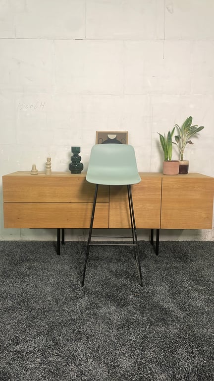 Tabouret haut Muuto Fiber Vert - face