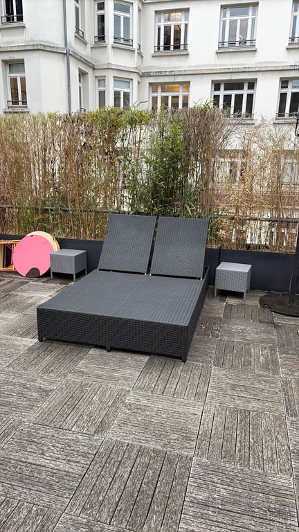 Chaise longue d'extérieure en plastique - 3-4