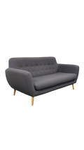 Canapé rectangulaire tissu gris