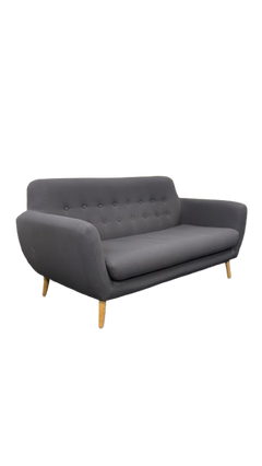 Canapé rectangulaire tissu gris