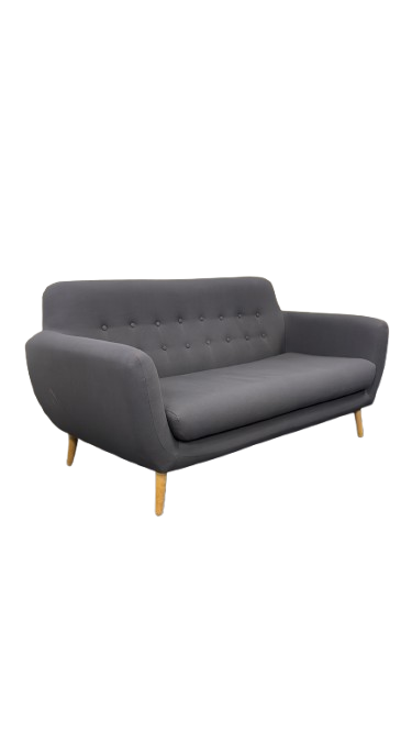 Canapé rectangulaire tissu gris
