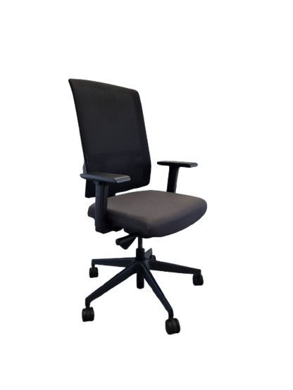 Fauteuil de bureau en résille, piètement étoile